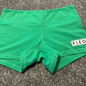 Fleo Bright Green Performance Shorts